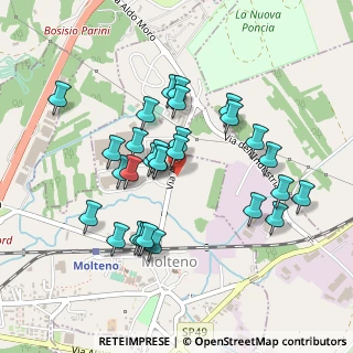 Mappa Via Aldo Moro, 23847 Molteno LC, Italia (0.41724)