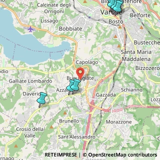 Mappa Via Bellini, 21020 Buguggiate VA, Italia (3.38917)