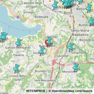 Mappa Via Bellini, 21020 Buguggiate VA, Italia (3.51632)