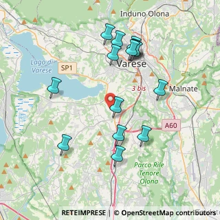 Mappa Via Bellini, 21020 Buguggiate VA, Italia (3.92133)