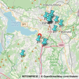 Mappa Via Bellini, 21020 Buguggiate VA, Italia (3.83357)