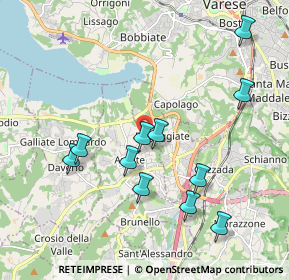 Mappa Cascina Ninet, 21022 Azzate VA, Italia (1.97545)