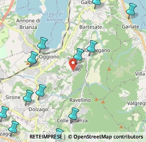 Mappa 23848 Ello LC, Italia (2.91667)