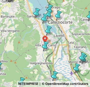 Mappa Via Stucchi Don Satiro, 23857 Valgreghentino LC, Italia (3.25167)