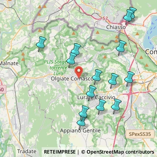 Mappa Via San Francesco, 22077 Olgiate Comasco CO, Italia (4.54429)