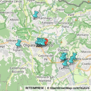 Mappa Via San Francesco, 22077 Olgiate Comasco CO, Italia (1.71462)
