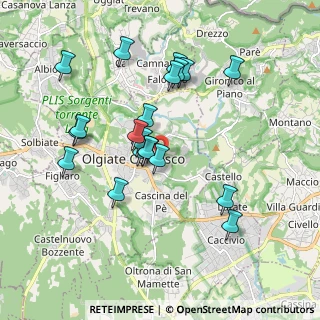 Mappa Via San Francesco, 22077 Olgiate Comasco CO, Italia (1.7445)