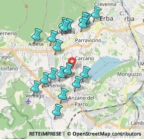 Mappa Via Pascoli, 22030 Orsenigo CO, Italia (1.768)
