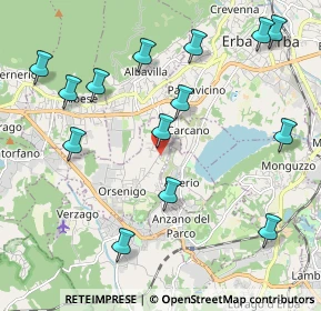 Mappa Via Pascoli, 22030 Orsenigo CO, Italia (2.36)