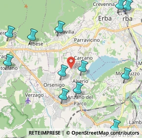 Mappa Via Pascoli, 22030 Orsenigo CO, Italia (2.67583)