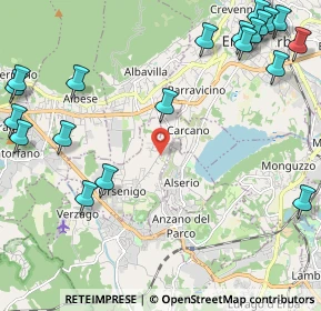 Mappa Via Pascoli, 22030 Orsenigo CO, Italia (3.08)
