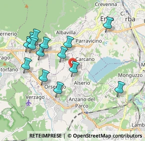 Mappa Via Pascoli, 22030 Orsenigo CO, Italia (1.97714)
