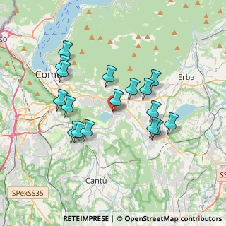 Mappa Piazza Roma, 22030 Montorfano CO, Italia (3.36471)