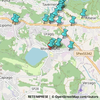 Mappa Piazza Roma, 22030 Montorfano CO, Italia (1.187)
