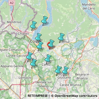 Mappa Piazza Roma, 22030 Montorfano CO, Italia (6.64273)