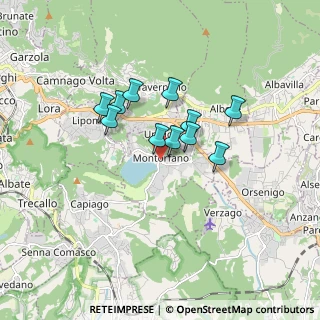 Mappa Piazza Roma, 22030 Montorfano CO, Italia (1.22818)