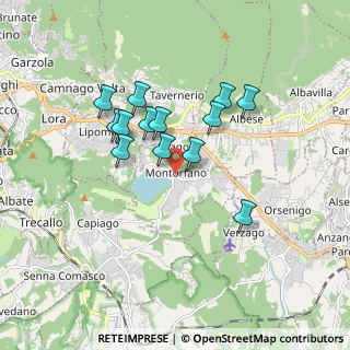 Mappa Piazza Roma, 22030 Montorfano CO, Italia (1.44923)