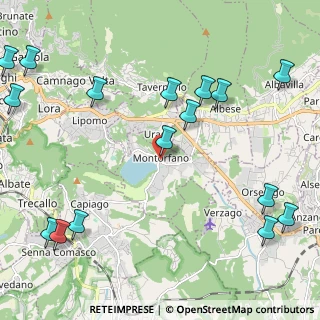 Mappa Piazza Roma, 22030 Montorfano CO, Italia (2.90813)