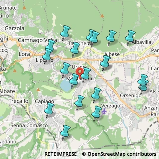 Mappa Piazza Roma, 22030 Montorfano CO, Italia (1.9985)