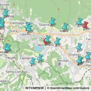 Mappa Piazza Roma, 22030 Montorfano CO, Italia (3.057)