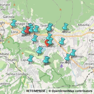 Mappa Piazza Roma, 22030 Montorfano CO, Italia (1.761)