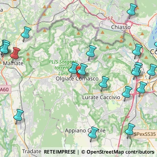 Mappa Piazza Umberto I, 22077 Olgiate Comasco CO, Italia (6.3295)