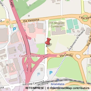 Mappa Via Colombo Cristoforo, 30, 22100 Como, Como (Lombardia)