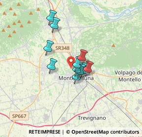 Mappa Via Mercato Vecchio, 31044 Montebelluna TV, Italia (2.19455)