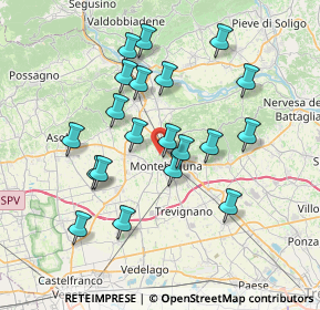 Mappa Via Mercato Vecchio, 31044 Montebelluna TV, Italia (6.865)