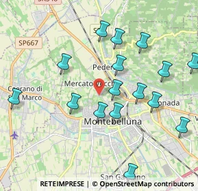 Mappa Via Mercato Vecchio, 31044 Montebelluna TV, Italia (2.4415)