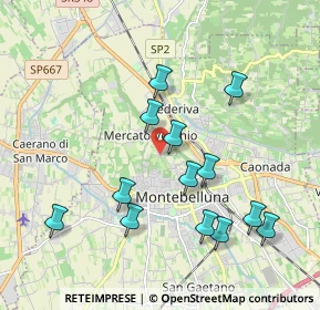 Mappa Via Mercato Vecchio, 31044 Montebelluna TV, Italia (1.93462)