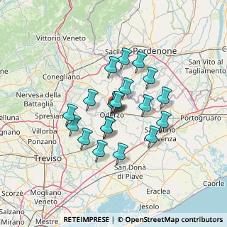 Mappa Via Postumia di Camino, 31046 Oderzo TV, Italia (10.4615)