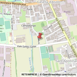 Mappa Via tuna 1, 31011 Asolo, Treviso (Veneto)