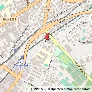 Mappa Via San Bernardino da Siena,  8, 22100 Como, Como (Lombardia)
