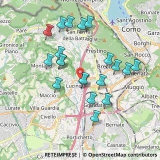 Mappa Centro Commerciale la Porta d'Europa, 22070 Montano Lucino CO, Italia (1.871)