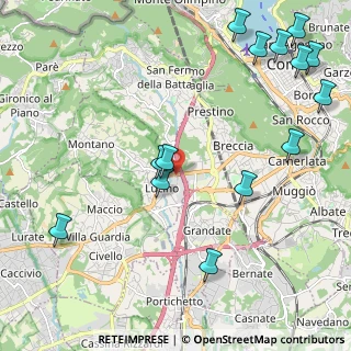 Mappa Centro Commerciale la Porta d'Europa, 22070 Montano Lucino CO, Italia (2.735)
