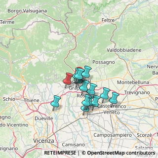 Mappa Via Martiri di Belfiore, 36060 Romano D'ezzelino VI, Italia (9.85733)