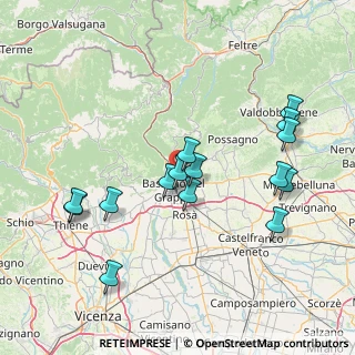 Mappa Via Martiri di Belfiore, 36060 Romano D'ezzelino VI, Italia (15.50933)