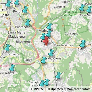 Mappa Via G. di Vittorio, 21046 Malnate VA, Italia (2.96421)