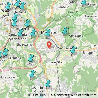 Mappa Via G. di Vittorio, 21046 Malnate VA, Italia (3.429)