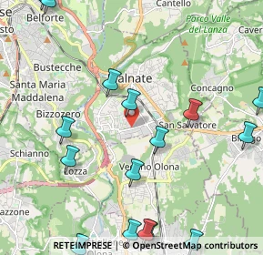 Mappa Via G. di Vittorio, 21046 Malnate VA, Italia (2.80625)