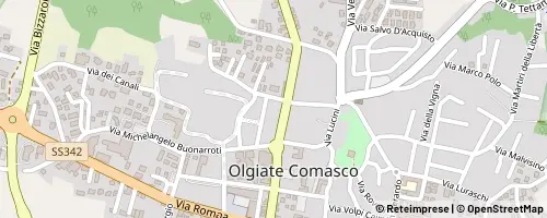 Mappa Olgiate Comasco