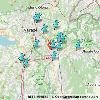 Mappa Via Sant'Anna, 21046 Malnate VA, Italia (3.39071)