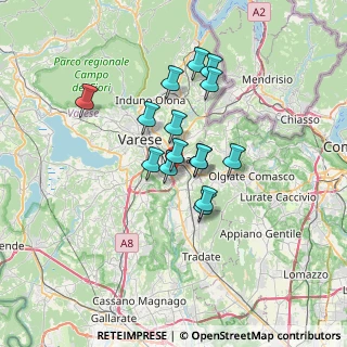 Mappa Via Sant'Anna, 21046 Malnate VA, Italia (5.09467)