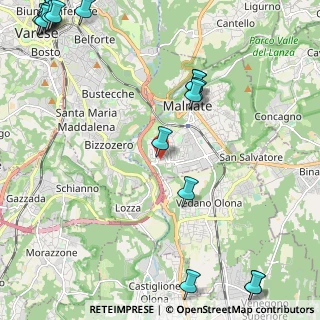 Mappa Via Sant'Anna, 21046 Malnate VA, Italia (3.36824)