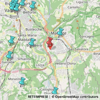 Mappa Via Sant'Anna, 21046 Malnate VA, Italia (3.62933)