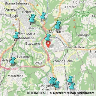 Mappa Via Sant'Anna, 21046 Malnate VA, Italia (2.90571)