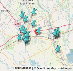 Mappa Viale Olimpia, 30025 Fossalta di Portogruaro VE, Italia (6.7565)