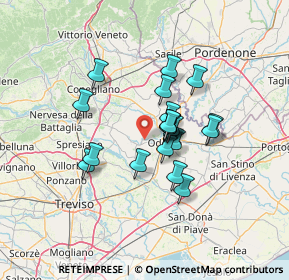 Mappa Via Campagnola, 31024 Ormelle TV, Italia (9.8665)