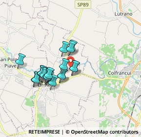 Mappa Via Campagnola, 31024 Ormelle TV, Italia (1.403)